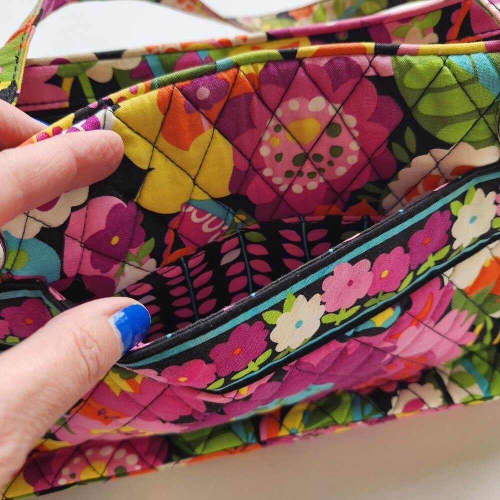 Vera Bradley Va Va Bloom Floral Quilted Shoulder Bag Retro Summer Pretty Cute - Picture 6 of 16